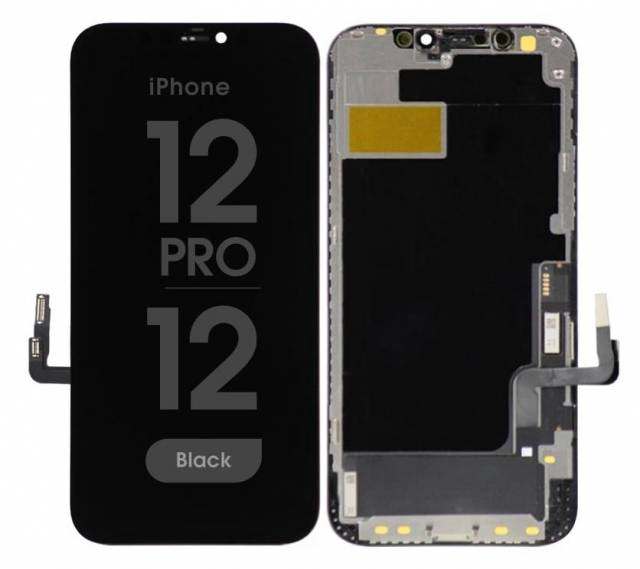 LCD Screen iPhone 12 / 12 Pro with digitizer black (HD Incell)