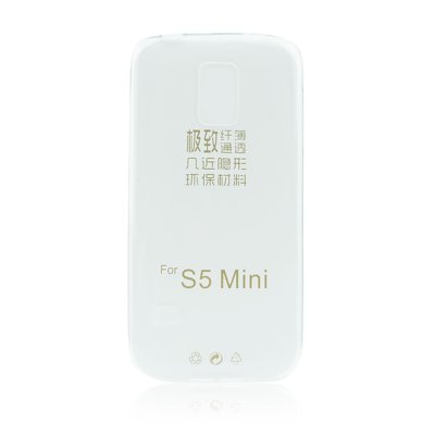 BACK CASE Ultra Slim 0,3mm - SAM Galaxy S5 Mini TRASPARENTE