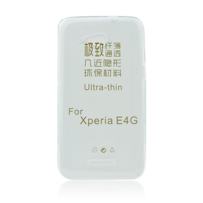 BACK CASE Ultra Slim 0,3mm - SON XPERIA E4G TRASPARENTE