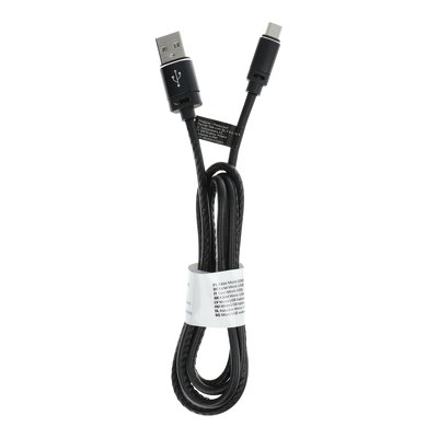 Cavo USB - Micro Leather C184 1 metro, nero