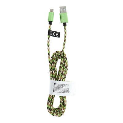 Cavo USB - Micro Nylon C257 2 metri, verde