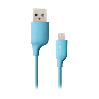 PURIDEA kabel USB do iPhone Lightning 8-pin L02 2.4A niebieski