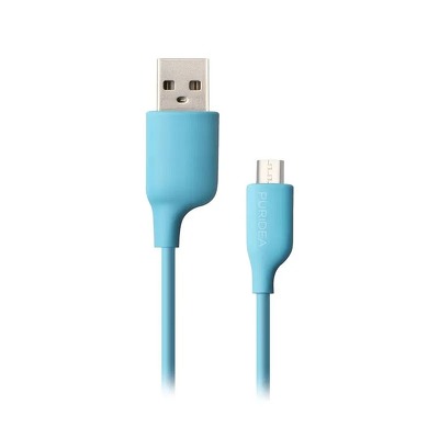 PURIDEA kabel USB - Micro L02 2.4A niebieski