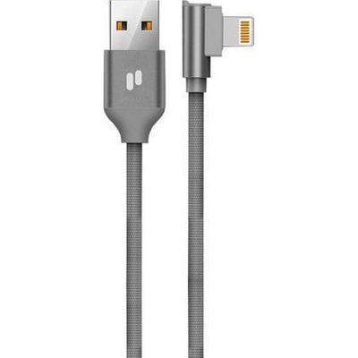 PURIDEA kabel USB do iPhone Lightning 8-pin QC L23 2.4A szary