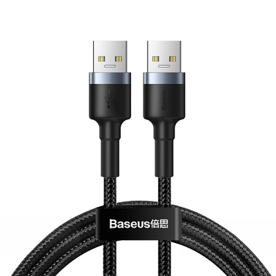 BASEUS cavo USB maschio USB3.0 per USB 2A 1 metro, nero-grigio CADKLF-C0G