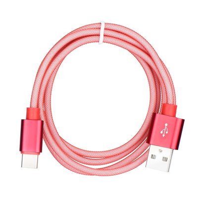 Cavo USB NEW metallico - tipo C 3.0 rosso
