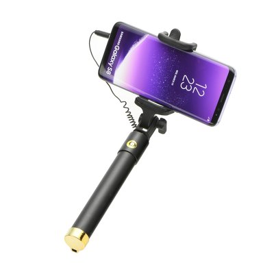 Selfie stick con telecomando integrato oro