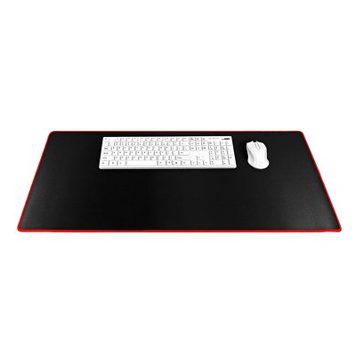 Tappetino tastiera e mouse per giocatori 900x400x3mm / nero / finitura rossa
