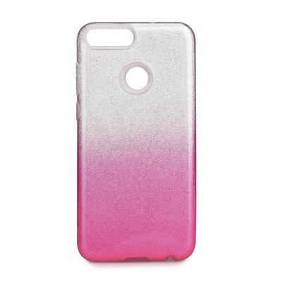Forcell SHINING Case HUA P SMART  trasparente-rosa