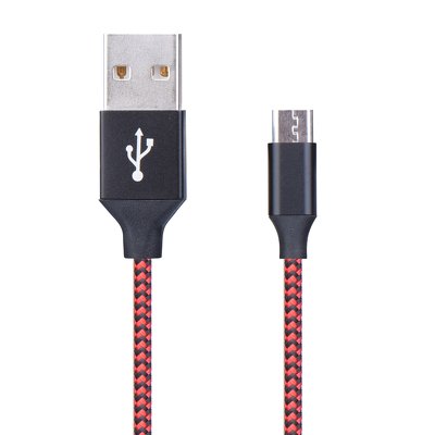 Cavo Nylon Micro USB rosso