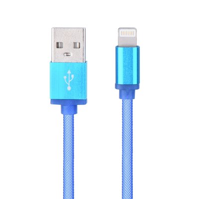 Cavo USB metallo NEW - Apple Iphone, Ipad - Lightning azzurro