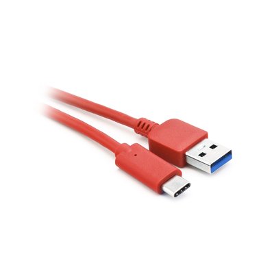 CAVO USB - microUSB-C (Tipo C) 3.1 / USB 3.0 rosso 2m