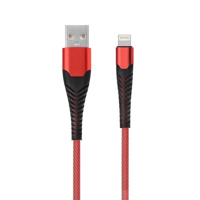 cavo USB si adatta a Lightning HEAVY DUTY 1 metro rosso HR-UC020