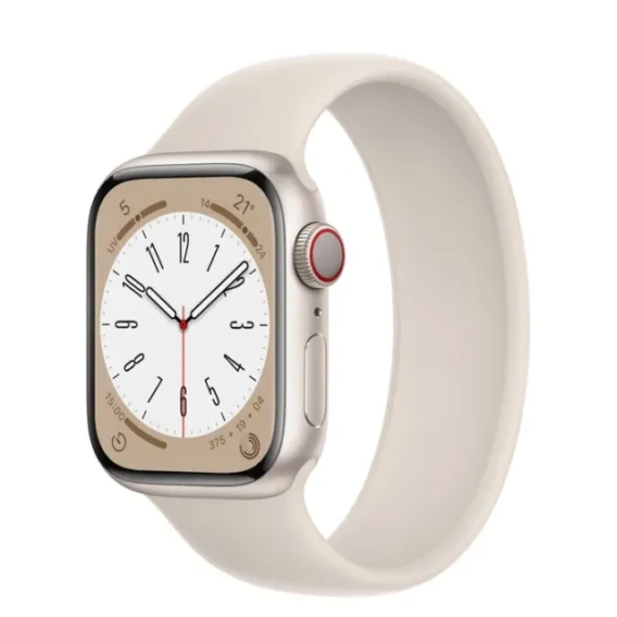 APPLE WATCH SERIE 8  45 MM WIFI  STARLIGHT BEIGE COMPLETO DI CINTURINO USATO GRADO A+ 6 MESI GARANZIA
